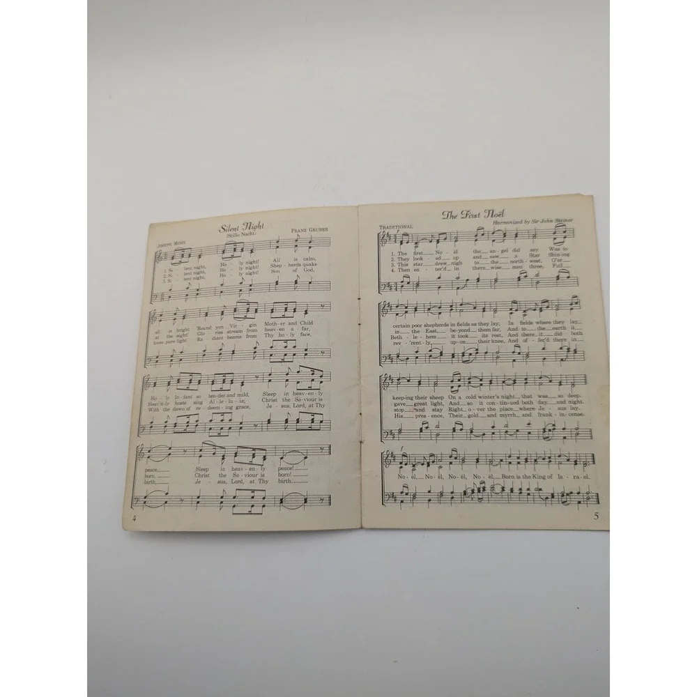 Vintage 1957 Christmas Carols Songbook John Hancock Mutual Life‎ Insurance Co
